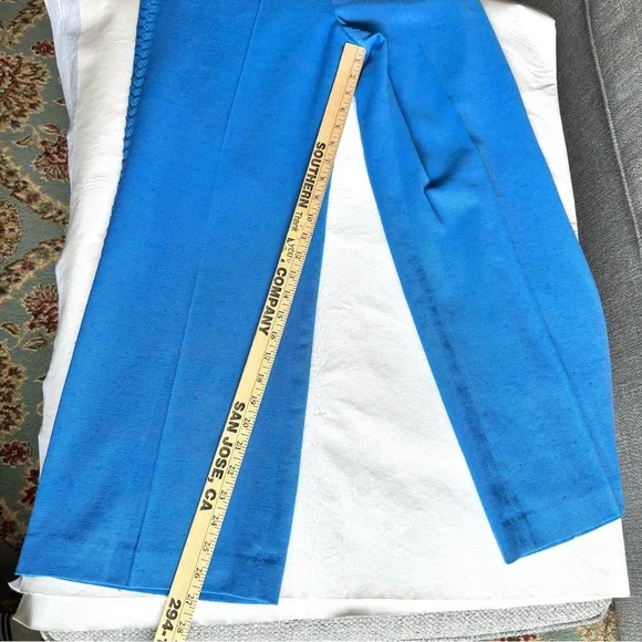 Veronica Beard Dove Woven Wide-leg Pants Blue 4 - Picture 14 of 15